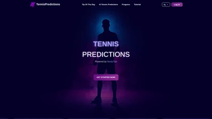 Tennis Predictions website image