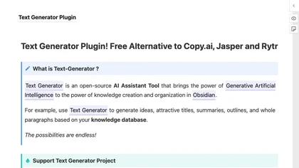 Text Generator Plugin image