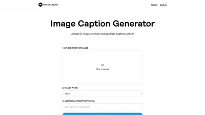 Threadcreator image caption generator image
