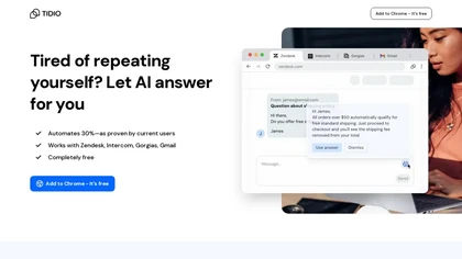 Tidio Copilot website image