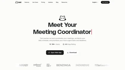 Toki website image