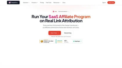 Trackrev website image