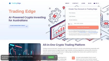 Trading Edge AI website image