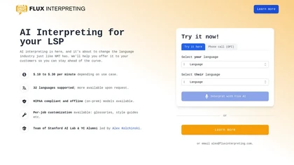 TranslateMyCall.com website image