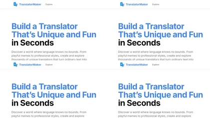 Translator Maker website image