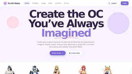 Try OC Maker website image