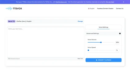 TTSvox website image