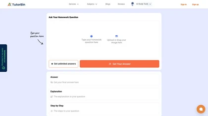 TutorBin - AI Homework Helper image