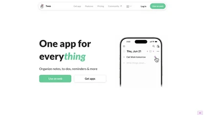 Twos website image
