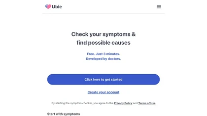 Ubie AI Symptom Checker image