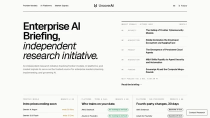 UncoverAI website image