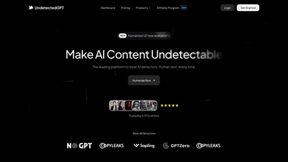 UndetectedGPT website image