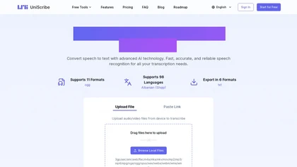 UniScribe.co website image