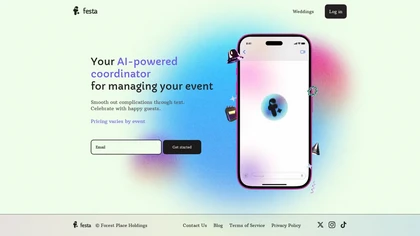 Festa website image