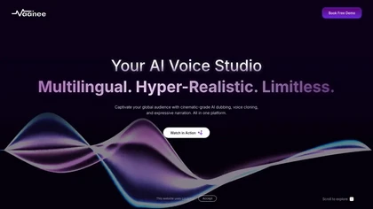 Vaanee AI Engine website image