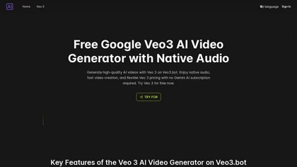 Veo3.bot website image