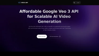 Veo3API.ai website image