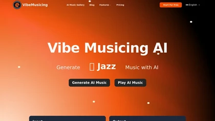 Vibe Musicing AI website image