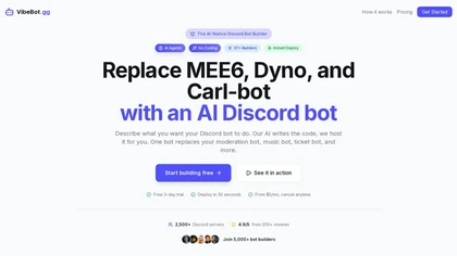 VibeBot website image
