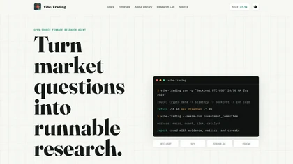 VibeTrading website image