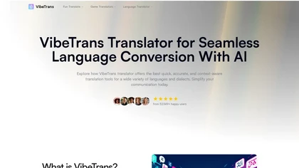 VibeTrans website image