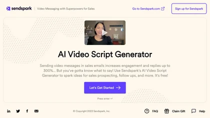 Video script generator image
