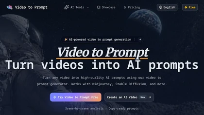 video2prompt.io website image
