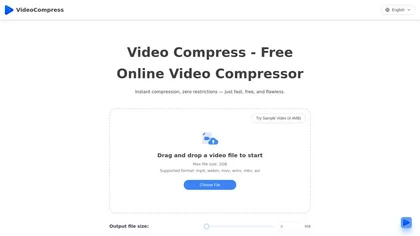 VideoCompress.ai website image