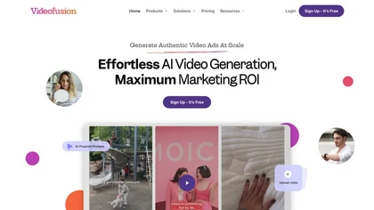 Videofusion website image