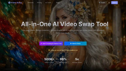 Videoswap.app website image