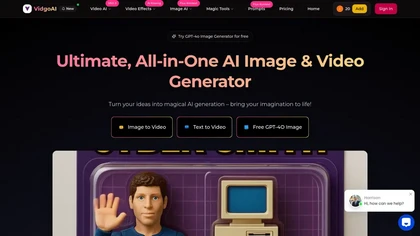 Vidgo AI website image