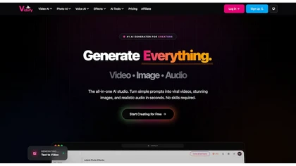 Vidofy AI website image