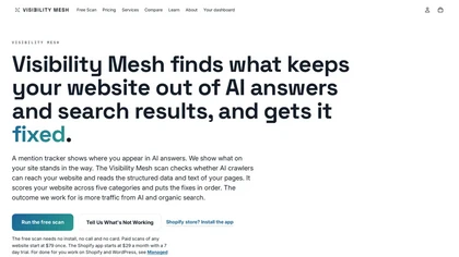 Visibility Mesh website image