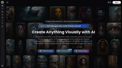VisionFX AI website image