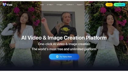 Viyou AI website image