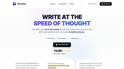 VoiceInk website image