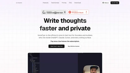 Voicetypr website image