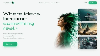 Vynzo AI website image