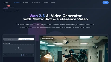 Wan 2.6 - JXP website image