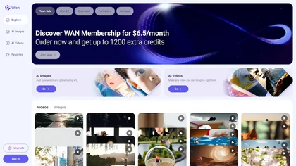 Wan.video website image