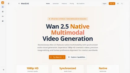Wan2.5.ai website image