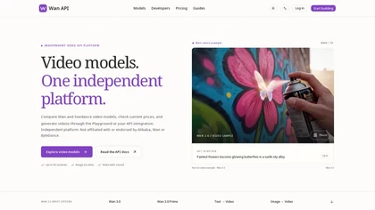 WAN API website image