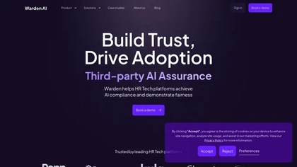 Warden AI website image