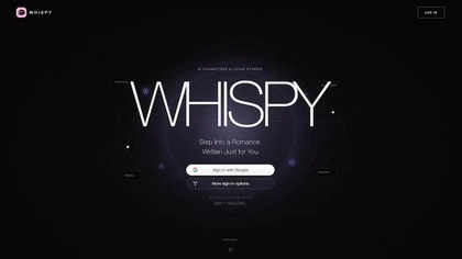 Whispy AI website image