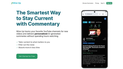 Wize Up website image