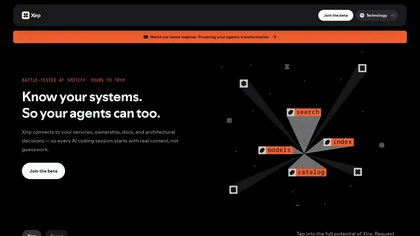Xirp - Spotify website image