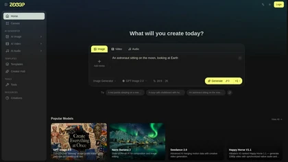 Zooop AI website image