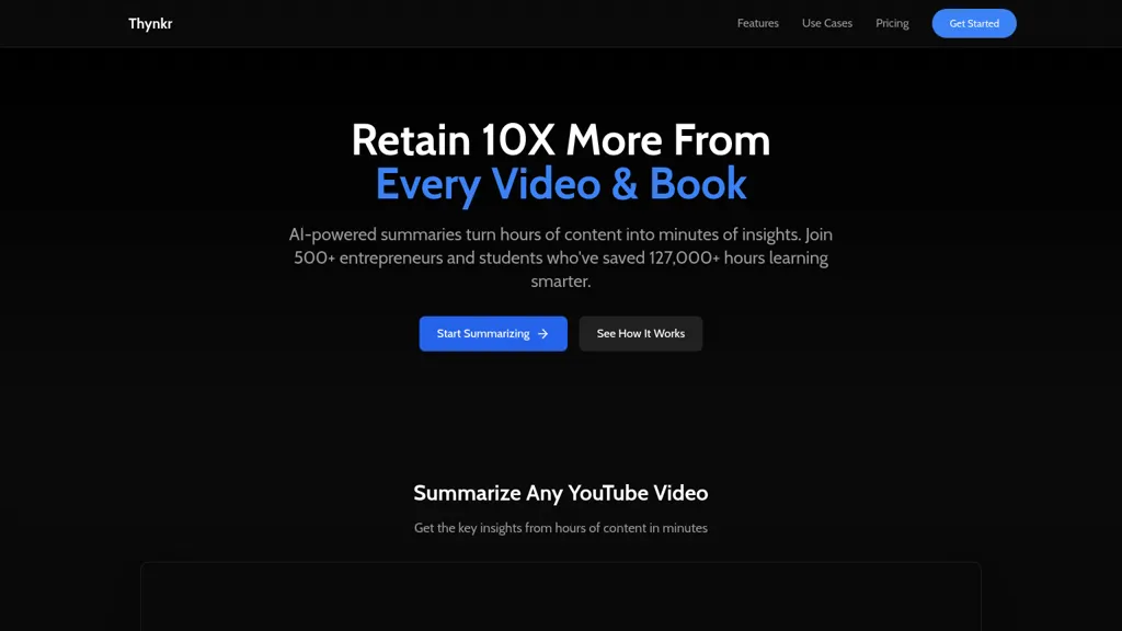 Thynkr website