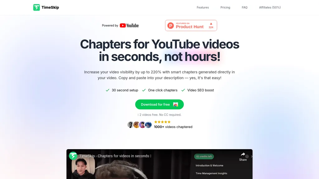 TimeSkip website
