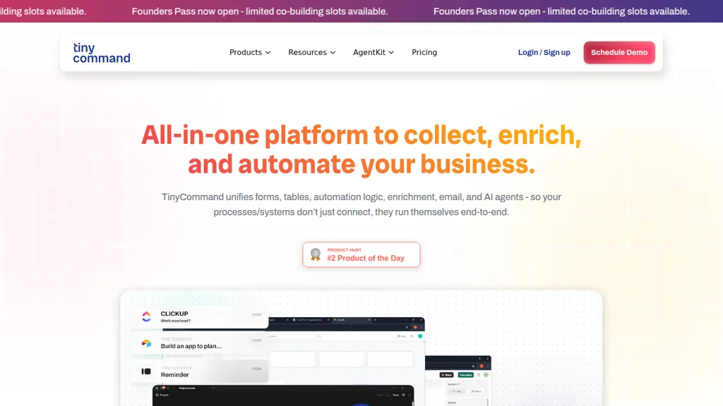 TinyCommand AI tool screenshot